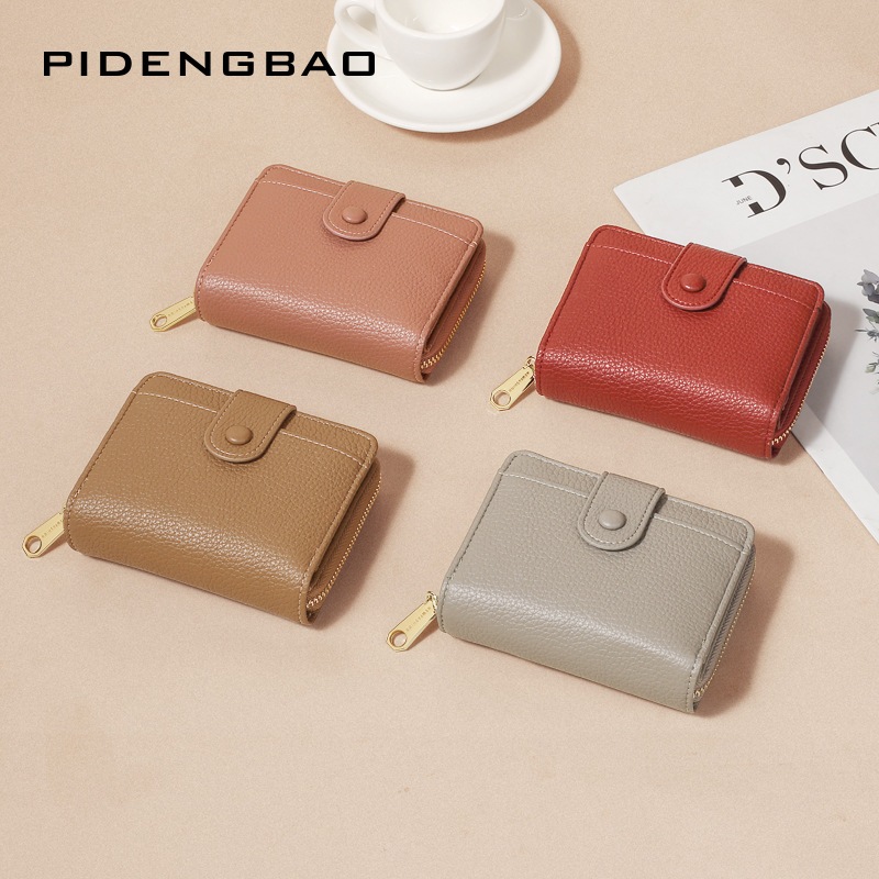 1040-2 พร้อมส่งจากไทย Anpunae กระเป๋าสตางค์ผู้หญิงใบสั้น หนังพียูเกรดพรีเมี่ยม หนังนิ่ม