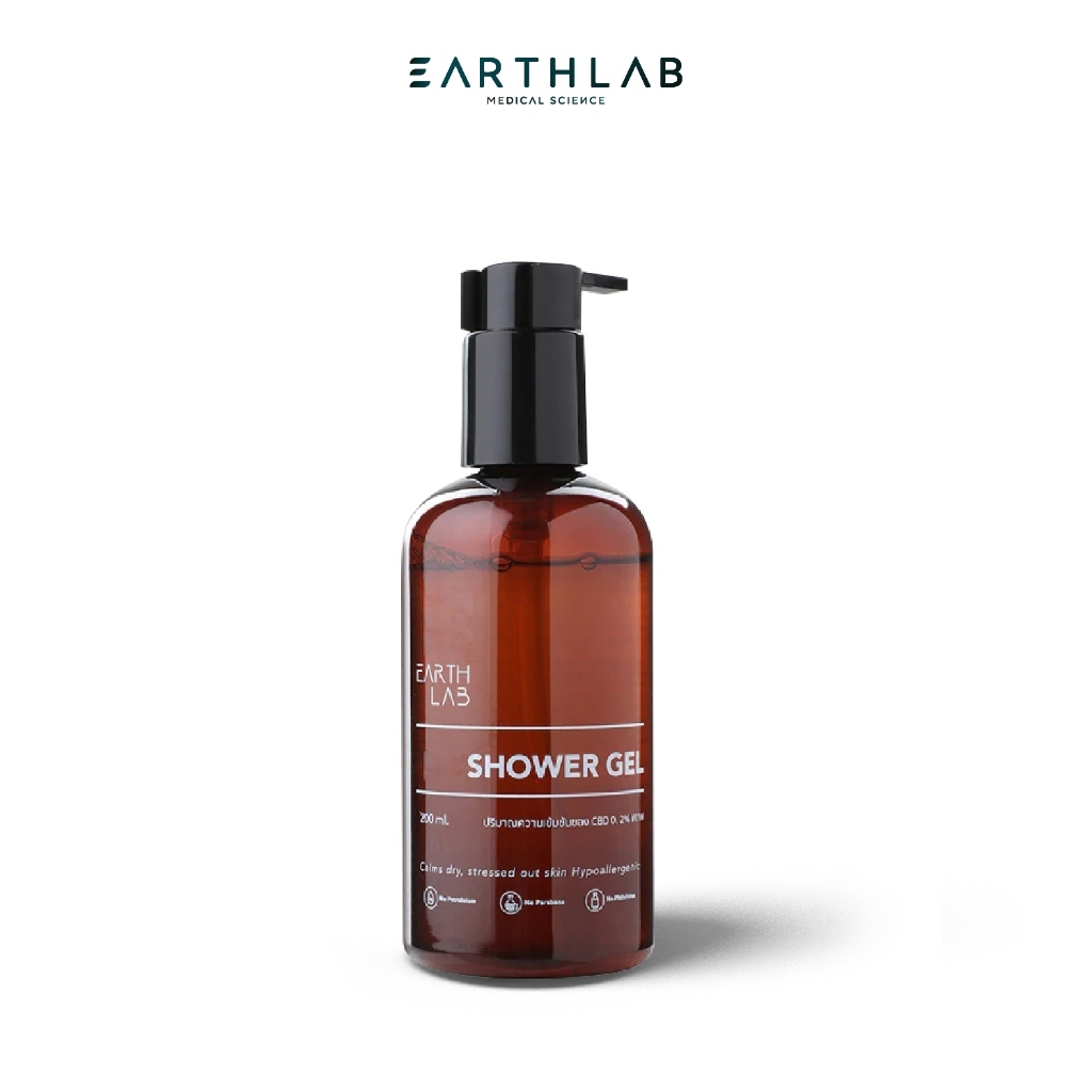 Earth Lab Shower Gel ผลิตภัณฑ์ เจลอาบน้ำ ทำความสะอาดผิวกาย ลดการอักเสบจากสิว