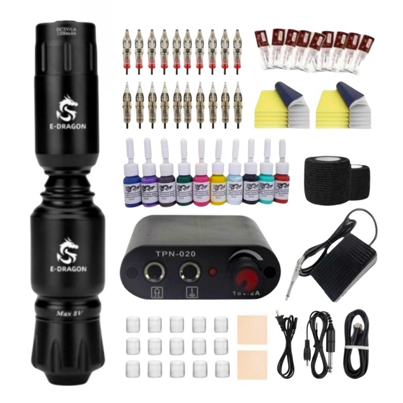 เครื่องสัก, เครื่องสักไร้สาย, แบตเตอรี่แบบชาร์จไฟได้,Tattoo equipment, tattoo sets, ปากกาสักไร้สาย