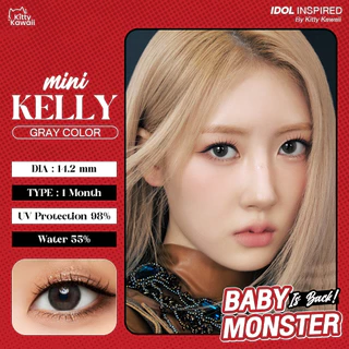 คอนแทคเลนส์🌈Mini Kelly🌈 Brown / Gray (Kitty Kawaii) ขนาดมินิ💖ขายดี🍭