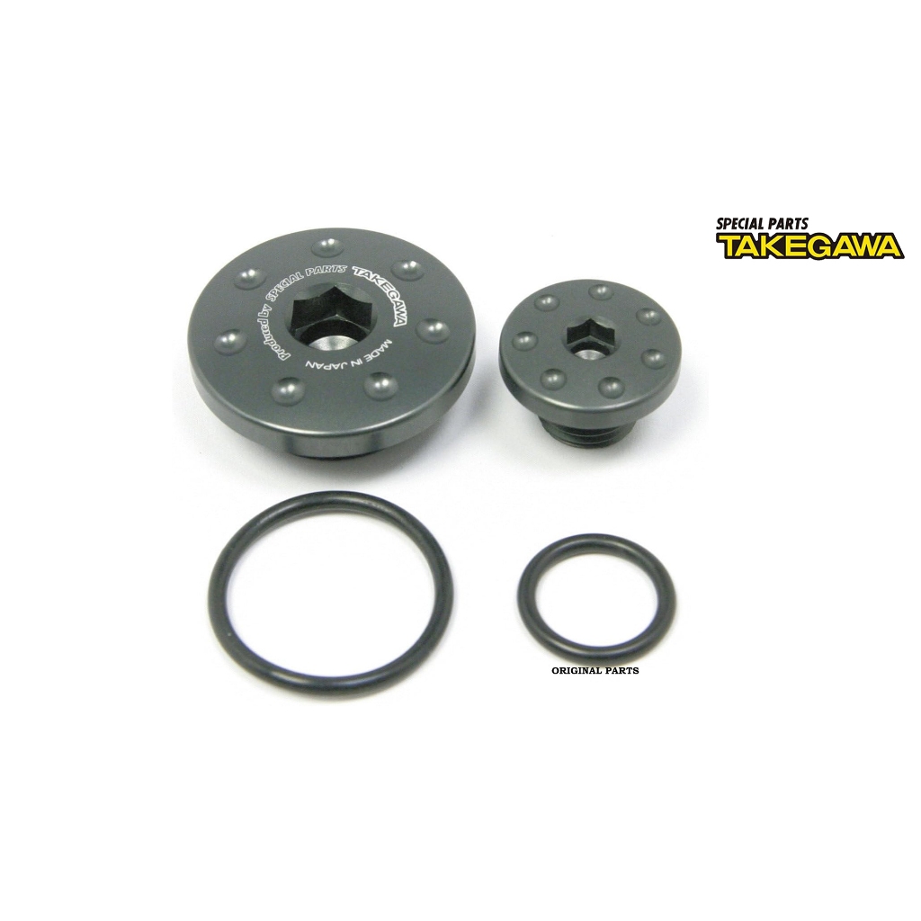 น๊อตแต่งฝั่งจานไฟ TAKEGAWA KSR110 KLX110 Z125 แท้ 05-02-0042 05-02-0043