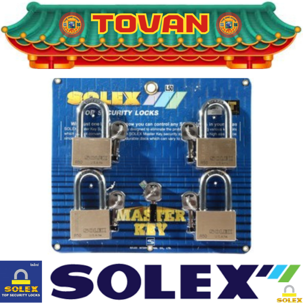 SOLEX มาสเตอร์คีย์ MTK 4:1 50MM. คอยาว  # ออกใบเสร็จ-ใบกำกับภาษีได้ครับ
