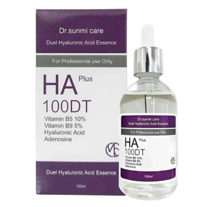 ส่งฟรี❗️[ แท้จากเกาหลี พร้อมส่ง 🇰🇷 ] Dr. Sunmi Care - [100ml] HA Plus 100DT Dual Hyaluronic Acid Essence 625J HA