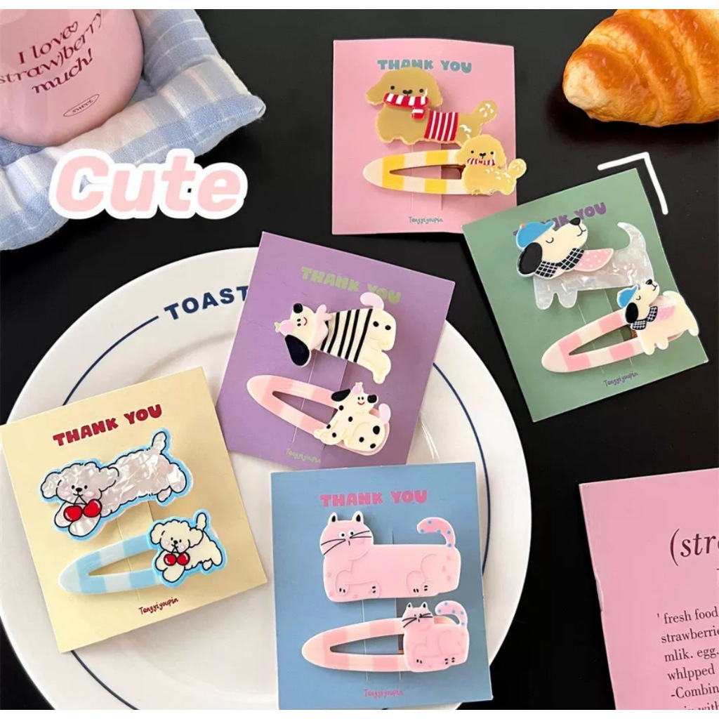 GEN-กิ๊บติดผม รูปสัตว์ เครื่องประดับผม (พร้อมส่งจากไทย)