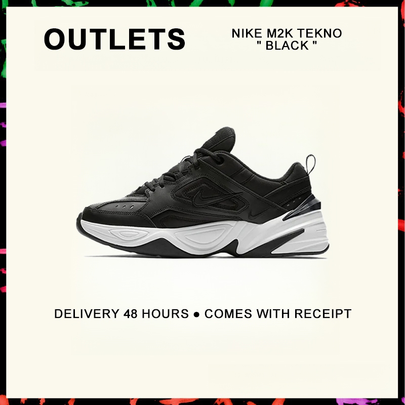 รับประกันของแท้ Nike M2K Tekno " Black " รองเท้ากีฬา AV4789 - 002 รับประกัน 1 ปี