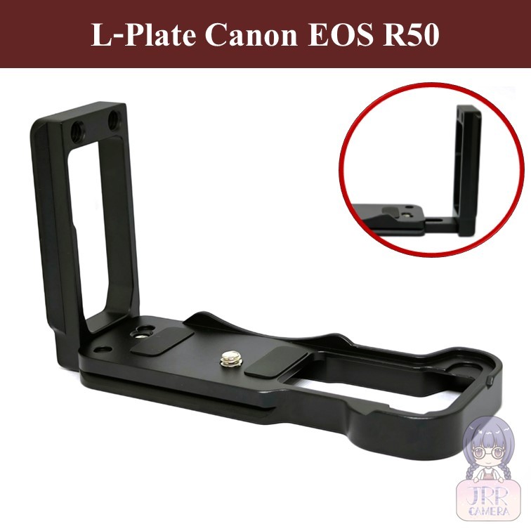 L-PLATE สำหรับ Canon EOS R50 by JRR  ( L Plate L BRACKET for Canon EOS R50 / Canon EOS R50 L PLATE )