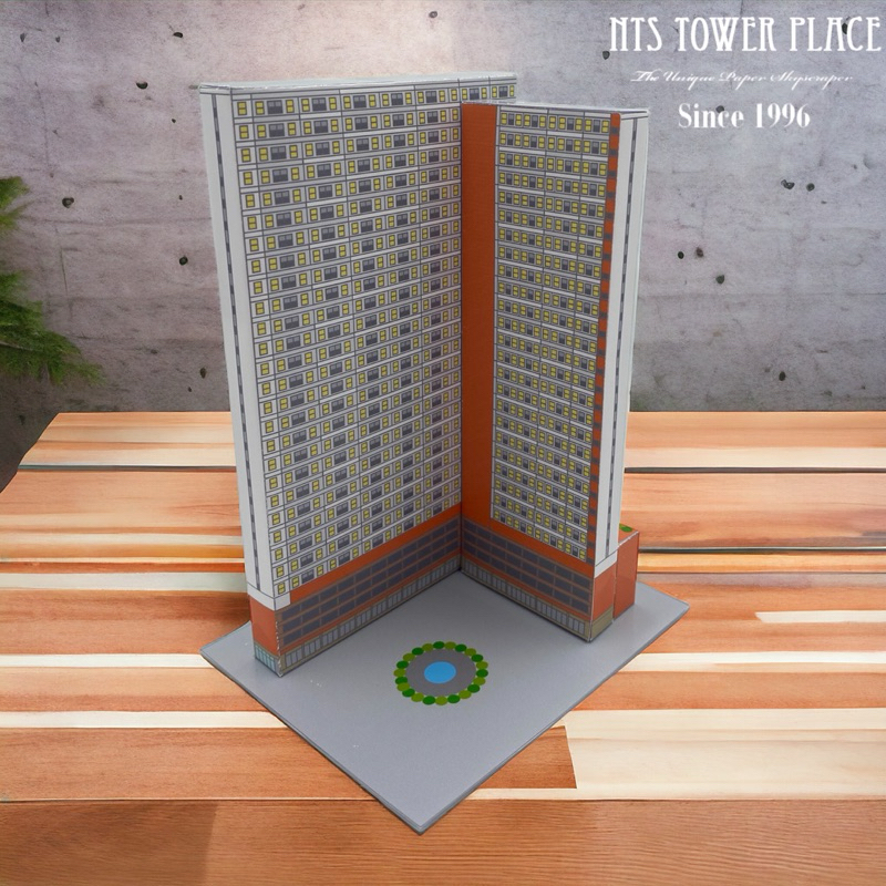โมเดลตึกกระดาษ คอนโด The Privacy Rama 9 สูง 30 ชั้น