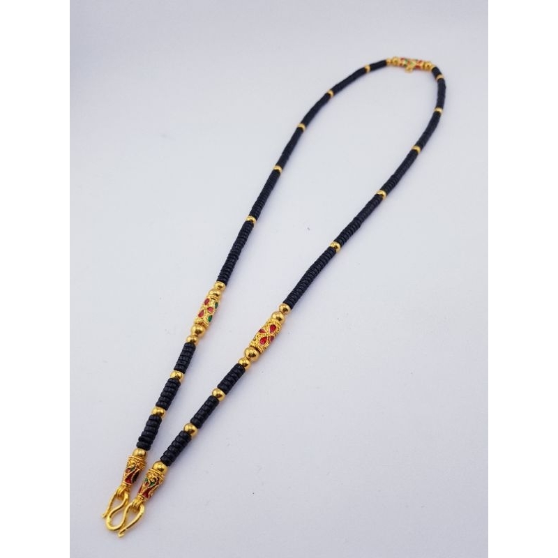 สร้อยกะลาแต่งอะไหล่ไมคอนลงยาคั้นเม็ดทองเลเซอร์สวยงามสำหรับห้อยพระคู่บารมี - รูปที่ 2