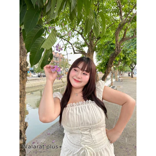 (WR) เซตเสื้อแขนกุด+กระโปรงยาวชั้นๆ รูดเอว เก็บพุง สวย สไตล์พสจีน เสื้อผ้าสาวอวบอ้วน พลัสไซส์ ไซส์ใหญ่