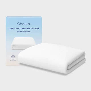Chowa ผ้ารองกันเปื้อนที่นอนกันน้ำ 100% แผ่นรองกันเปื้อนวัสดุผ้า Tencel ป้องกันไรฝุ่นและอาการแพ้