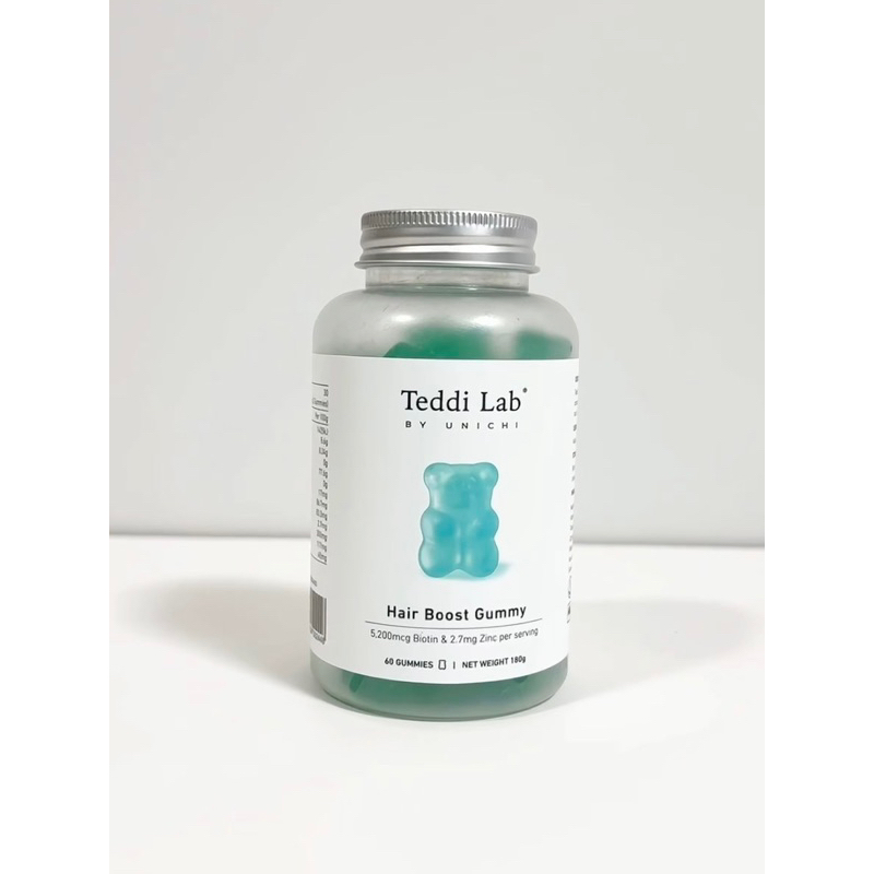 Hair Boost Gummy (Teddi Lab) กัมมี่บำรุงผมจากออสเตรเลีย ไบโอตินและซิงค์ ไม่มีน้ำตาล