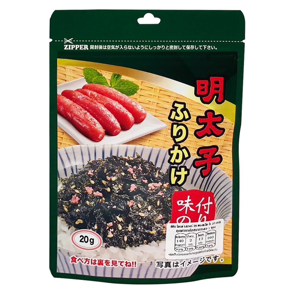 แทพุง สาหร่ายโรยข้าว ผสมไข่ปลาปรุงรส (เมนไทโกะ) Taepung Dried Laver With Pollack Roe