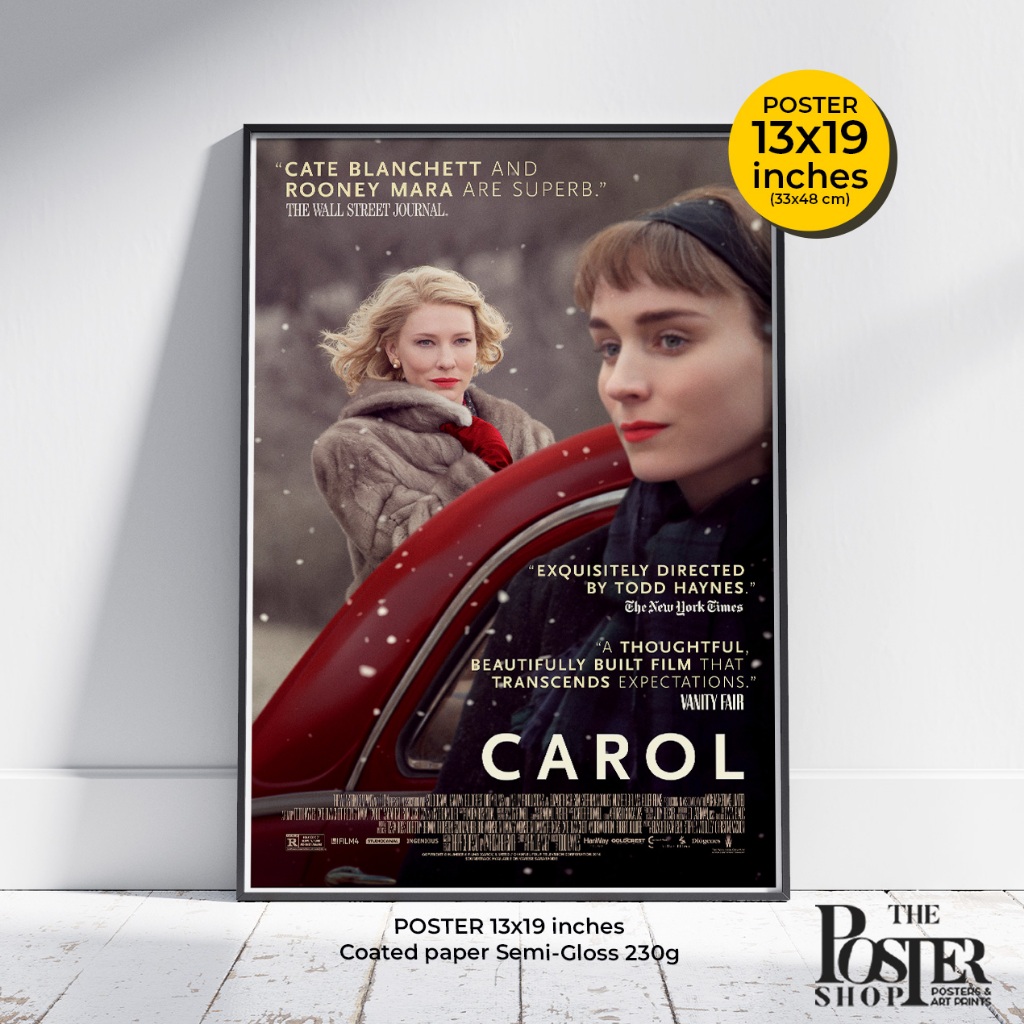 Carol Movie Posters, Cate Blanchett, Rooney Mara (The Price of Salt) ภาพสวยทุกใบ ขนาด 33X48 cm