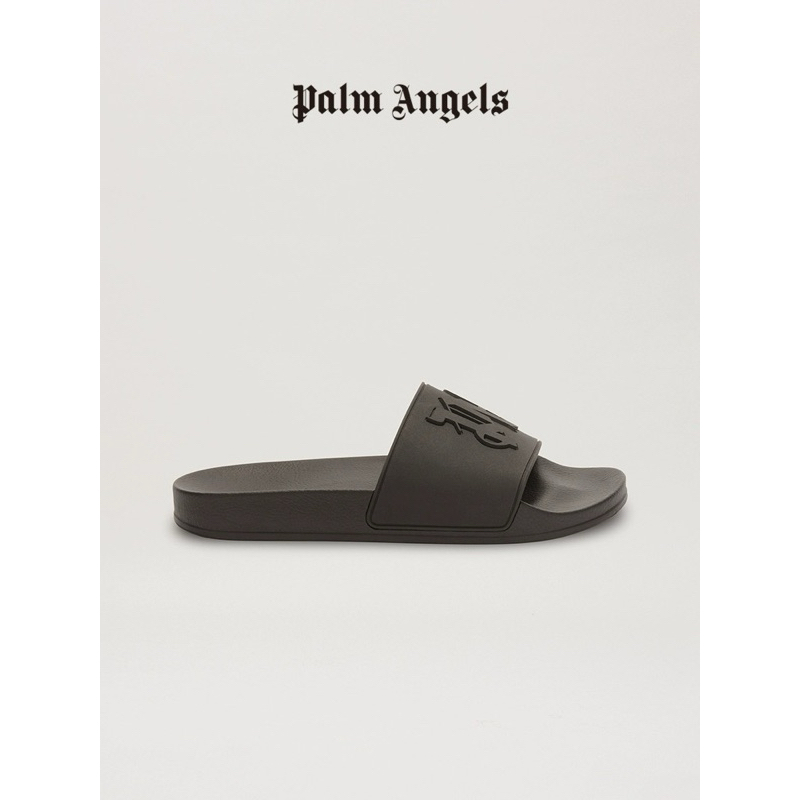(Pre-order) แท้💯 รองเท้าแตะ 2024 Palm Angels Monogram (ชาย) ดำ