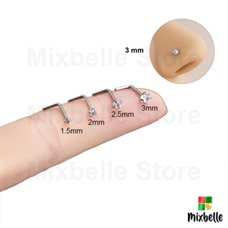 จิวจมูก ปาก หู สแตนเลส 316L สำหรับผิวแพ้ง่าย ไม่ลอก ไม่ดำ [P]