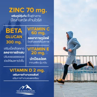 Zinc Plus ซิงค์ พลัส (3 ขวด) แร่ธาตุซิงค์ เพื่อสุขภาพผู้ชาย เบต้ากลูแคน วิตามินซี อี ดี (อาหารเสริม)
