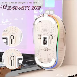 เมาส์บูทูธ Gaming Mouse RGB MOUSE WIRELESS MOUSE
