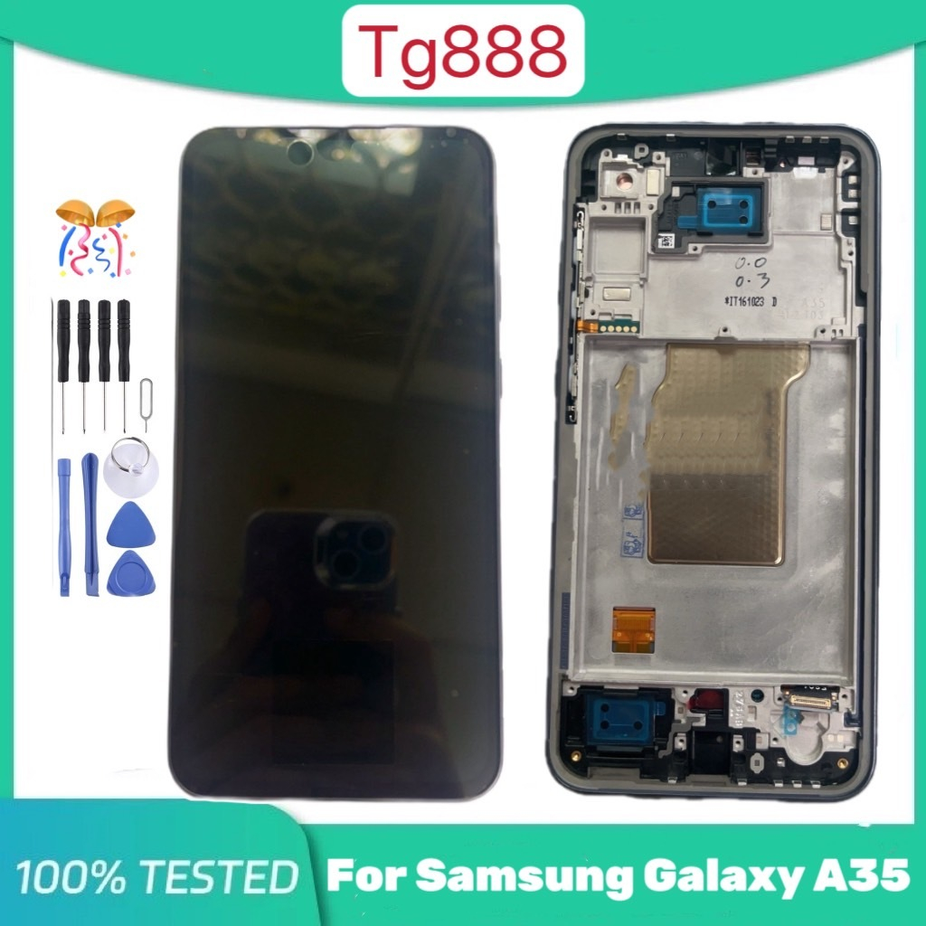 หน้าจอ Lcd Samsung galaxy A35 ( งานแท้ ) อะไหล่ อะไหล่มือถือ LCD จอพร้อมทัชสกรีน ซัมซุง กาแลคซี่ A35+ชุดไขควง