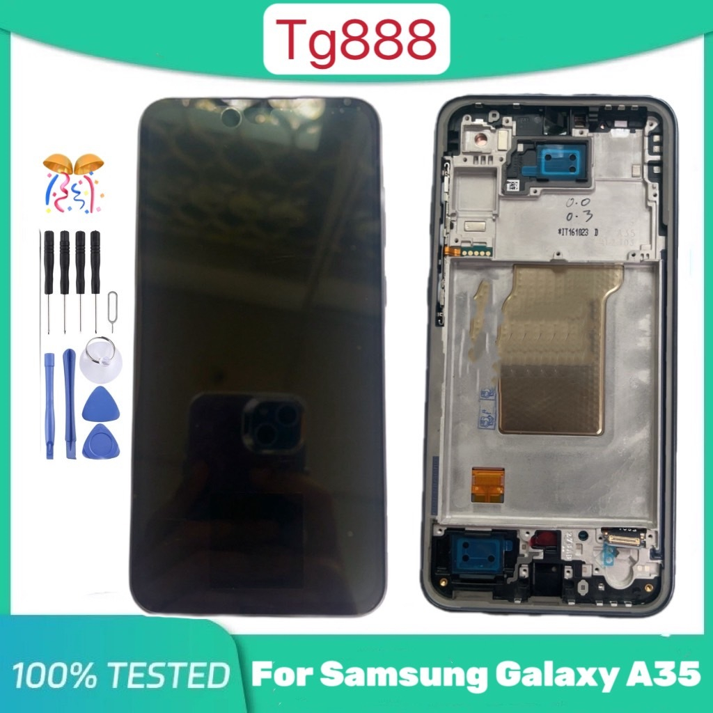 หน้าจอ Lcd Samsung galaxy A35 ( งานแท้ ) อะไหล่ อะไหล่มือถือ LCD จอพร้อมทัชสกรีน ซัมซุง กาแลคซี่ A35