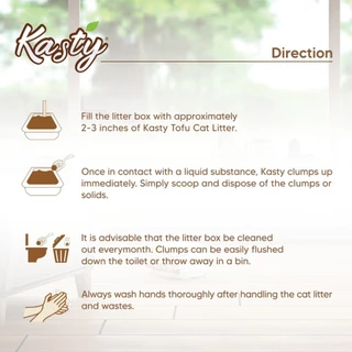 Kasty Flakes Tofu Cat Litter ทรายแมวเต้าหู้ ชนิดเกล็ดละเอียด สูตร Melon Milk จับตัวเป็นก้อนเร็ว ทิ้งชักโครกได้