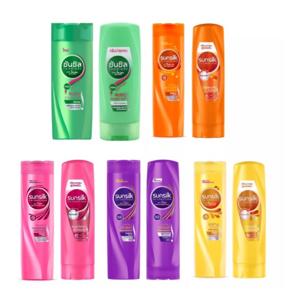 ยาสระผม ครีมนวดผม แชมพู แชมพูซันซิล Sunsilk ปริมาณ 120ml