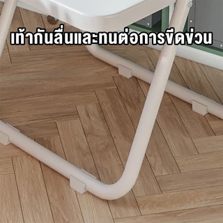 【พร้อมแผ่นรองขากันลื่น 】KATIFIA เก้าอี้พลาสติก เก้าอี้พับได้ ใช้ที่บ้านและในห้องประชุมได้