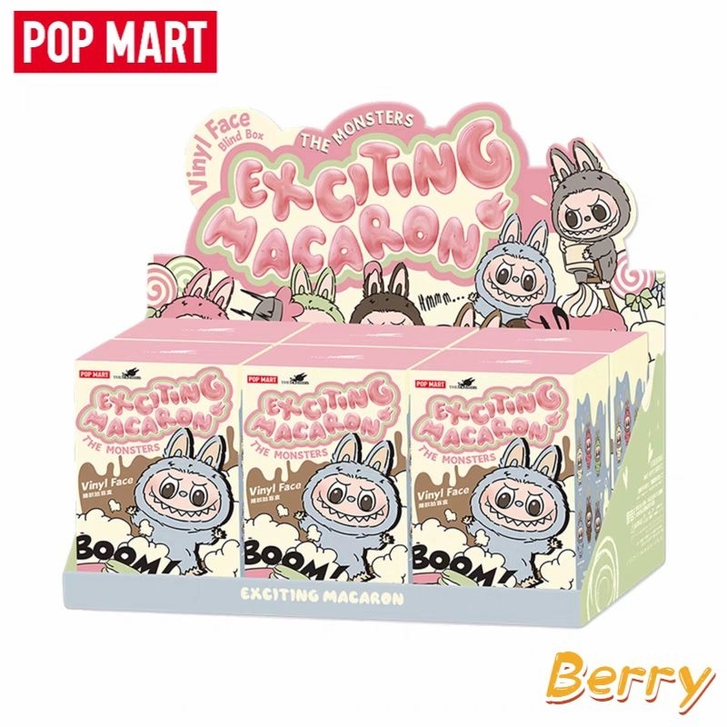 กล่องสุ่ม POP MART Labubu The Monsters Exciting Macaron Vinyl Face ของแท้100%💕
