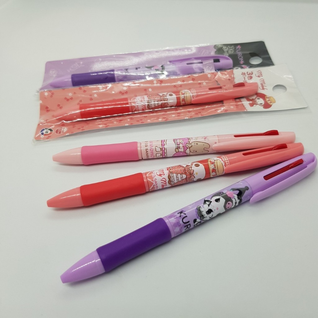 ปากกาลูกลื่น 3 สี น้ำเงิน ดำ แดง หัวขนาด 0.7 มม. ลายการ์ตูนลิขสิทธิ์ ซานริโอ้ Sanrio จากประเทศญี่ปุ่น ราคา ถูกที่สุด ดีลบีเคเค แกลเลอรีภาพที่ 6