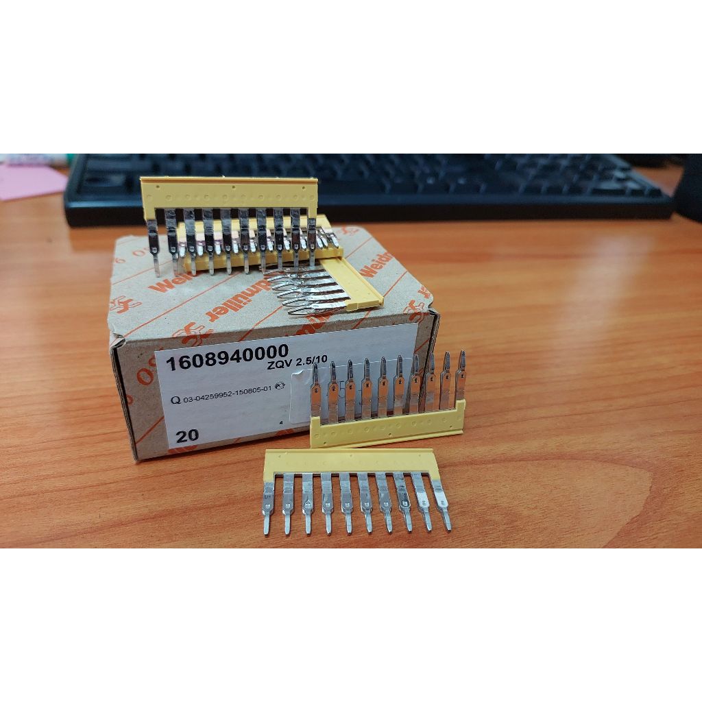 "WEIDMULLER" ZQV 2.5/10 JUMPER ขนาดสาย 2.5 10ขา CAT.No.1608940000 ***จำหน่ายต่อ1ชิ้น