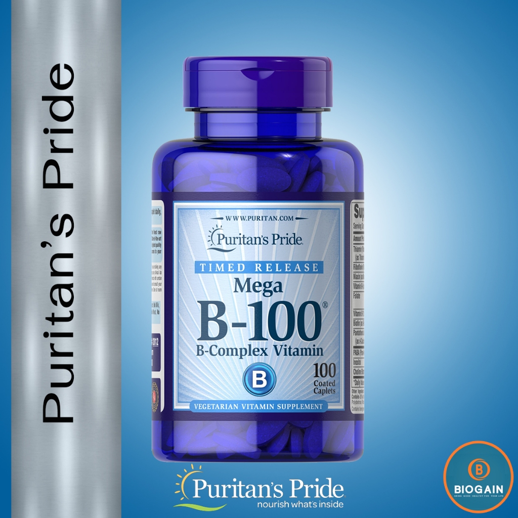 Puritan's Pride Vitamin B-100 Complex Timed Release / 100 Caplets
