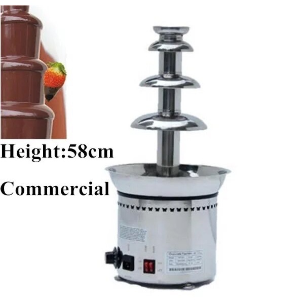 เครื่องทำน้ำพุช็อกโกเเลต ทำฟองดูว์ 4 layers chocolate fountain