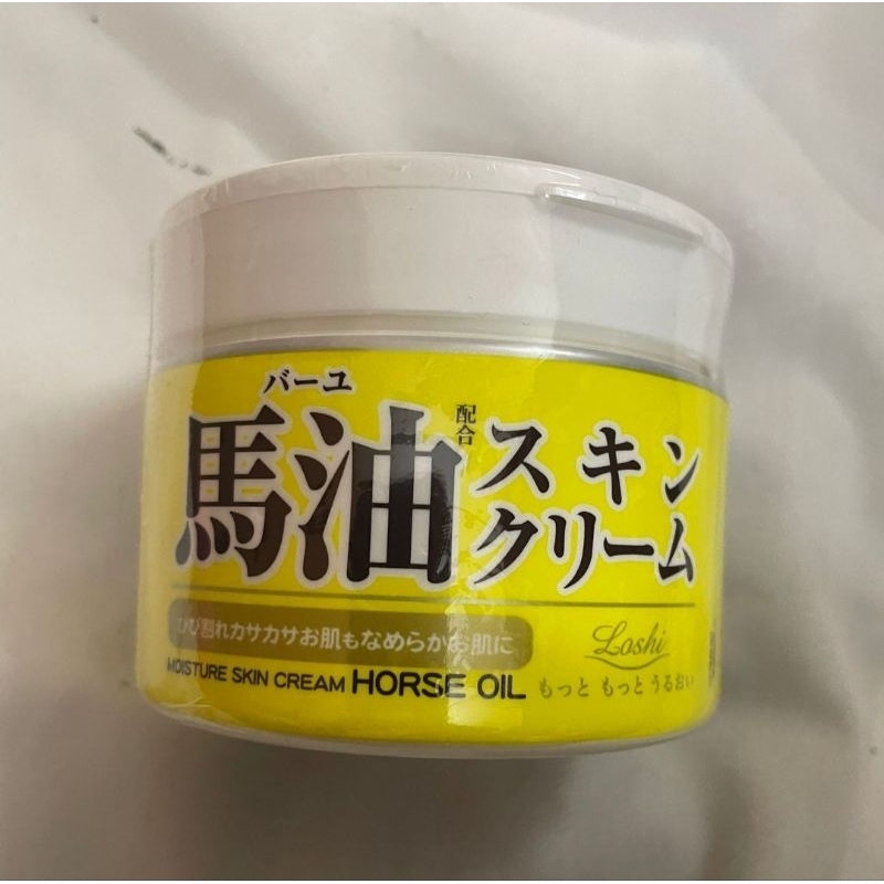 original products from japan Loshi Horse Oil Moisture Skin Cream 220g Horse oil cream ready to fly i