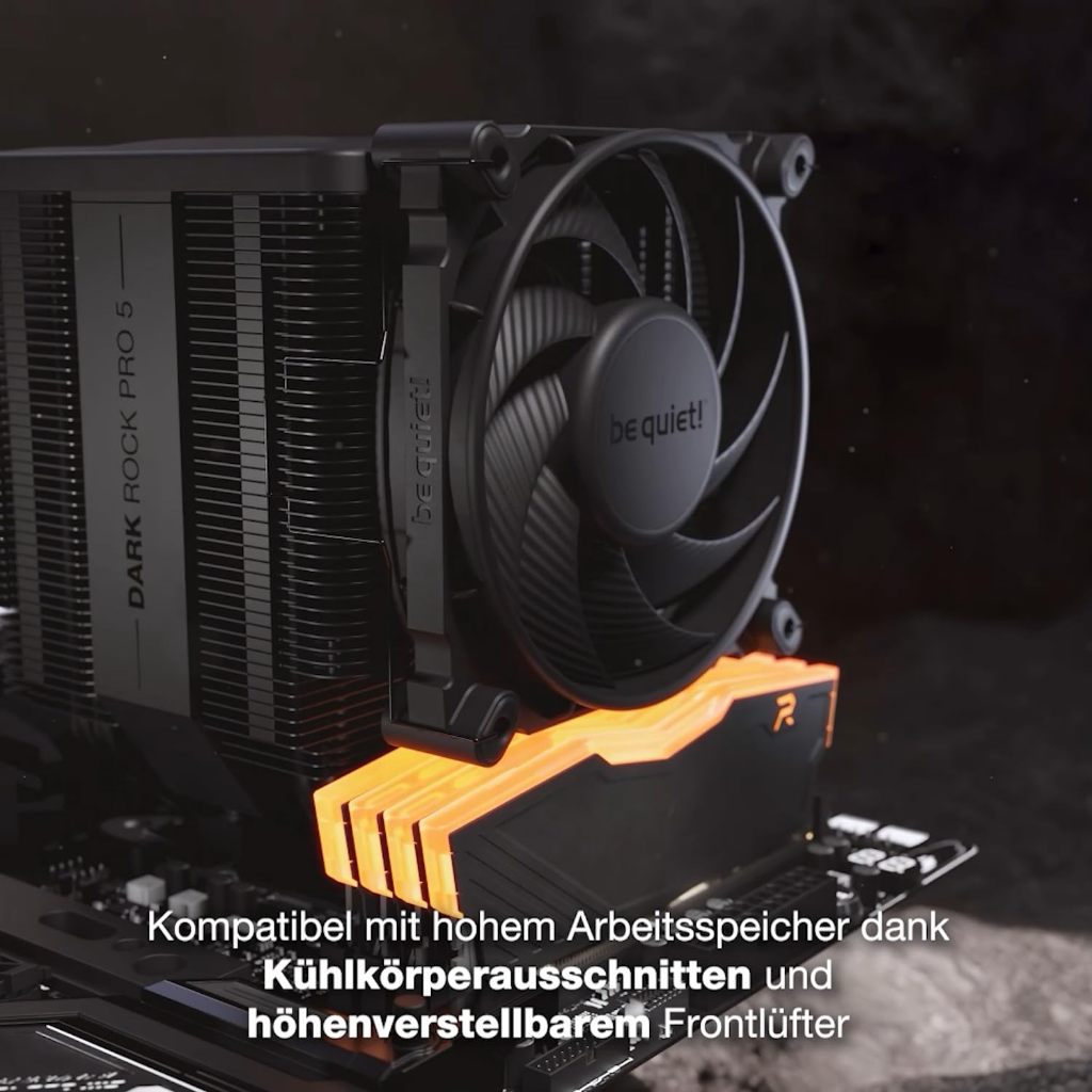be quiet! Dark Rock Pro 5 Quiet Cooling CPU Cooler | Immensely High Airflow