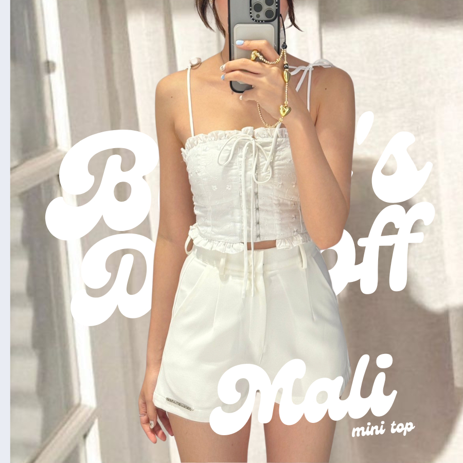 mali mini top | เสื้อลูกไม้ (พร้อมส่ง)