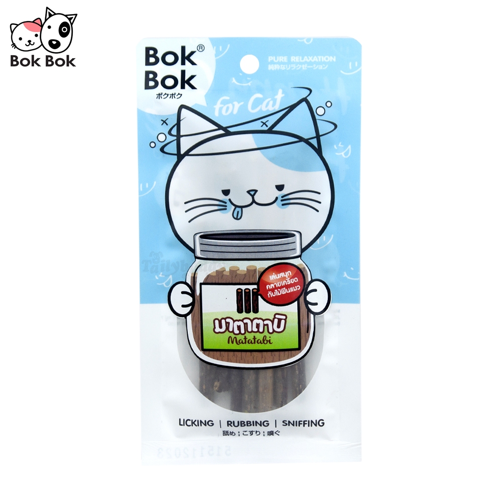 BokBok Matatabi 2 in 1 Stick ไม้มาตาตาบิเคลือบแคทนิป บรรจุ 6 แท่ง(1PCS)
