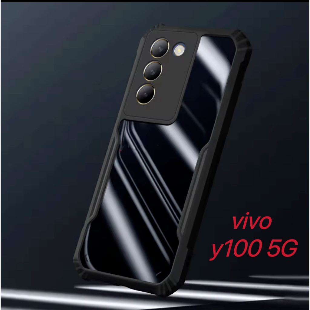 [ส่งจากไทย] เคสโทรศัพท์ วีโว่ case VIVO สำหลับ V50/V40/V40pro/Y100 5G เคสกันกระแทก หลังใส ขอบนิ่มหลังแข็ง PC+TPU