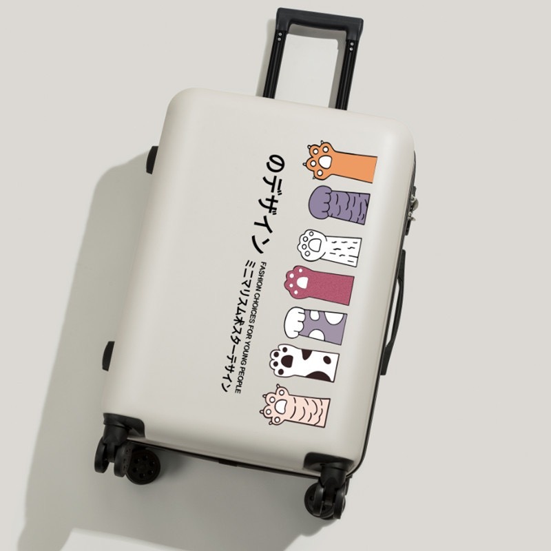 กระเป๋าเดินทางล้อลาก 20/24นิ้ว แมว Luggage รูปแบบการ์ตูน เตรียมจัดส่งในประเทศไทย baggage