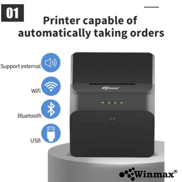 Winmax เครื่องพิมพ์ใบเสร็จ รองรับ Bluetooth ขนาด 58 มม. รุ่น Winmax-MH58