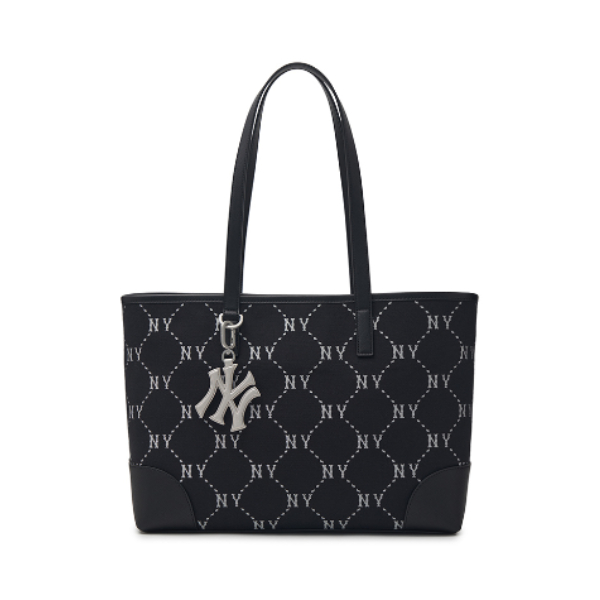 MLB กระเป๋า Tote Unisex Jacquard Dia Monogram Series New York Yankees กระเป๋าใบใหญ่