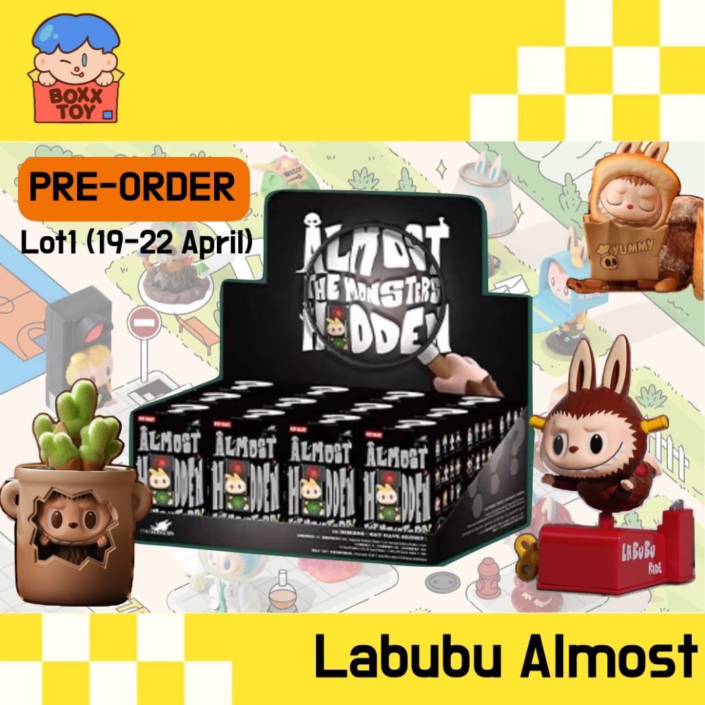 🌟Pre-order ยกบล๊อก(19-22 April)🌈 Labubu The Monsters Almost Hidden 🌈  Labubu ✨ ค่าย popmart blind boxs กล่องสุ่ม art toy