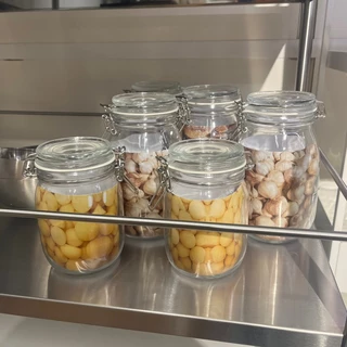 ขวดโหลแก้ว โหลแก้วมีฝาปิด โหลแก้ว มีฝาปิดกันอากาศเข้า คอร์เก้น Glass Jar ส่งเร็วมากกก