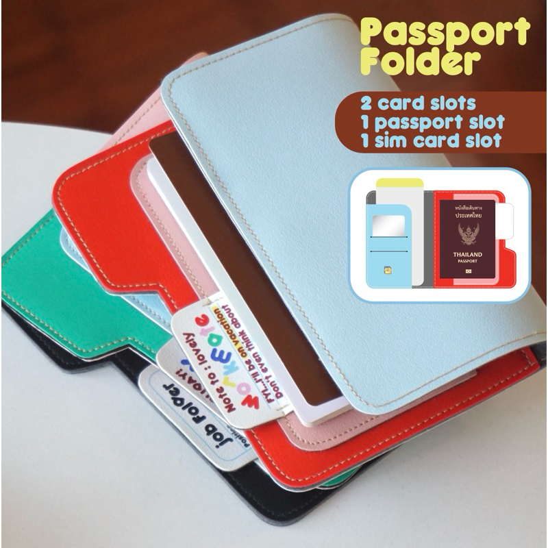 Passport case passport holder เคสพาสปอร์ต ซองหนังใส่พาสปอร์ต 📁🖍