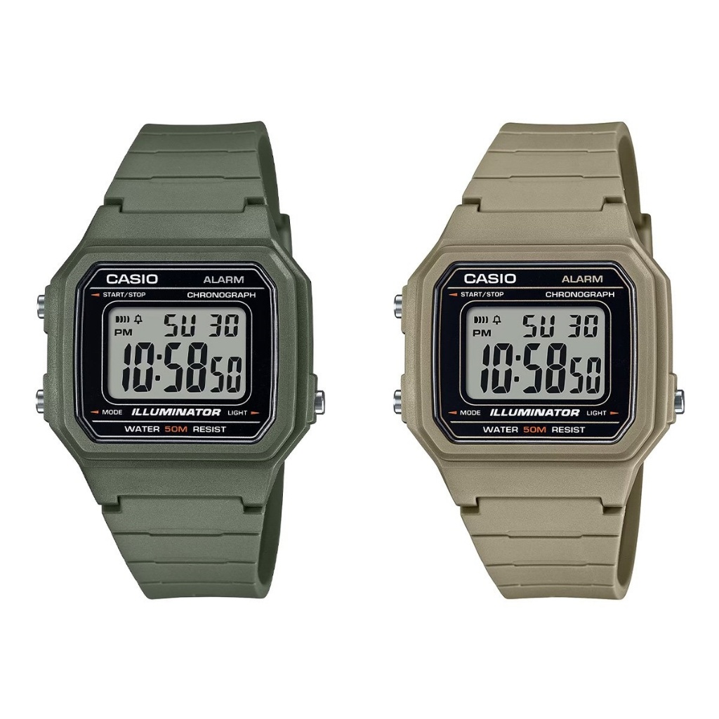 🎁CASIO STANDARD W-217H ของแท้ 100% พร้อมส่ง ประกัน 1 ปี