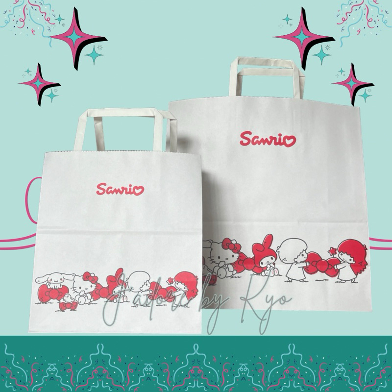 Sanrio ถุงกระดาษจากช็อป หิ้วมาเองจากญี่ปุ่นค่ะ