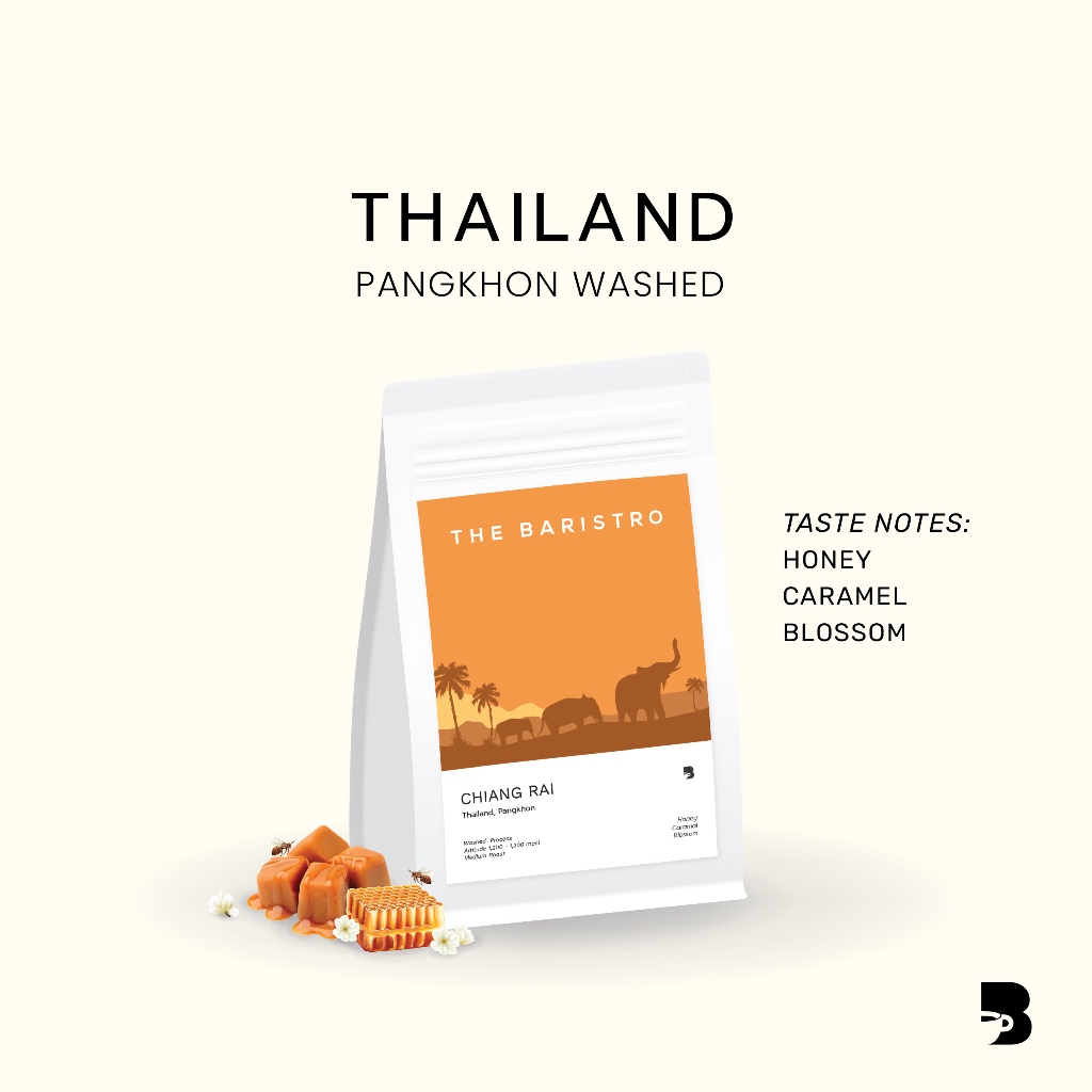 เมล็ดกาแฟ คั่วกลาง - Thailand Pangkhon Washed