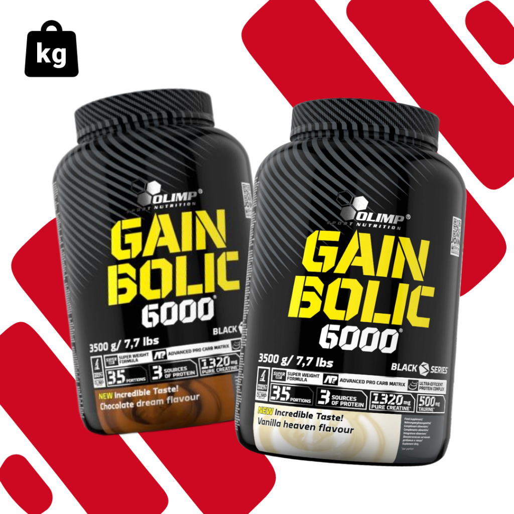 Olimp Mass Gain Bolic 6000 - 3500g. โปรตีนสำหรับคนอยากเพิ่มน้ำหนัก ขนาด 7.7lb สินค้านำเข้าของแท้ 100