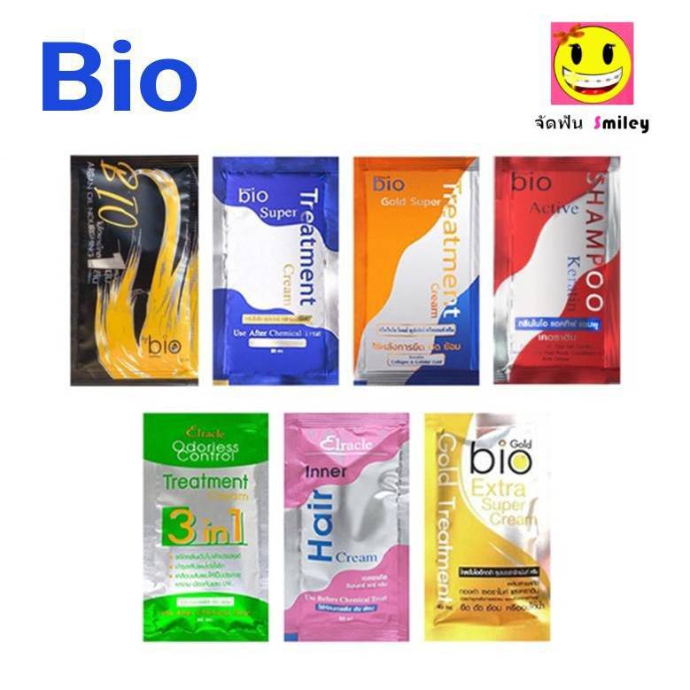 (ซอง) กรีนไบโอ ไบโอ ทรีทเม้นท์ ซอง super treatment Bio charcoal Elracle Inner Hair Cream Bio Extra S