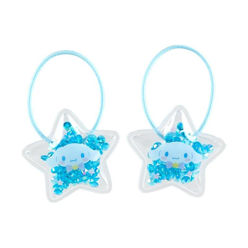 Kids Shakashaka ยางรัดผมชุด 2 ชิ้น cn Cinnamoroll มาสคอต: กว้างประมาณ 3 x ลึก 0.7 x สูง 3.5 ซม