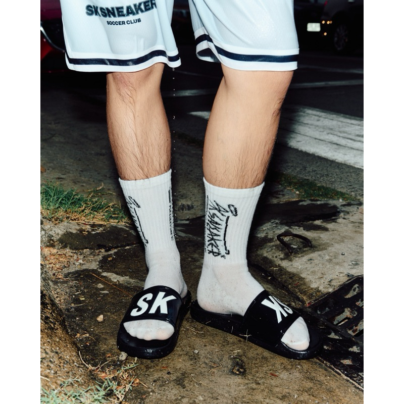SK SNEAKER BASIC LOGO SANDALS BLACK