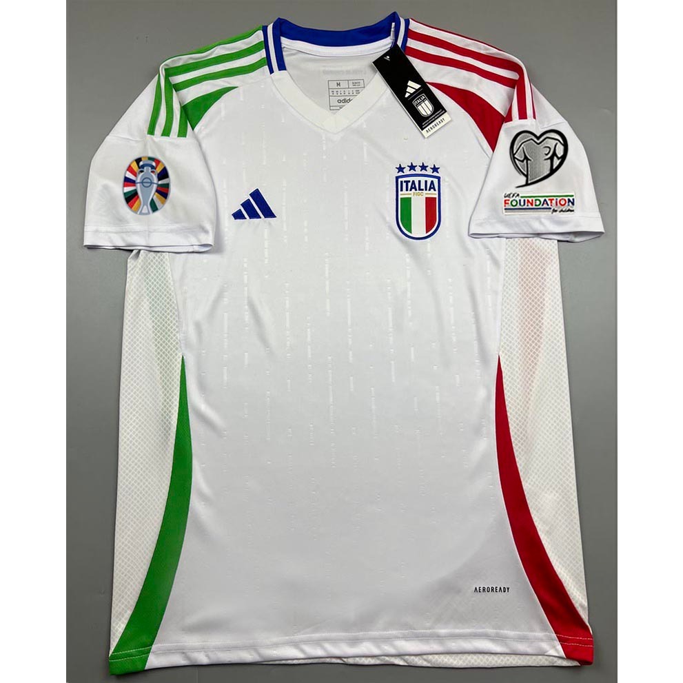 เสื้อบอล แฟนบอล AAA ทีมชาติ อิตาลี่ เยือน อาร์มยูโร Euro 2024 Italy Away สินค้าอยู่ไทย พร้อมส่ง